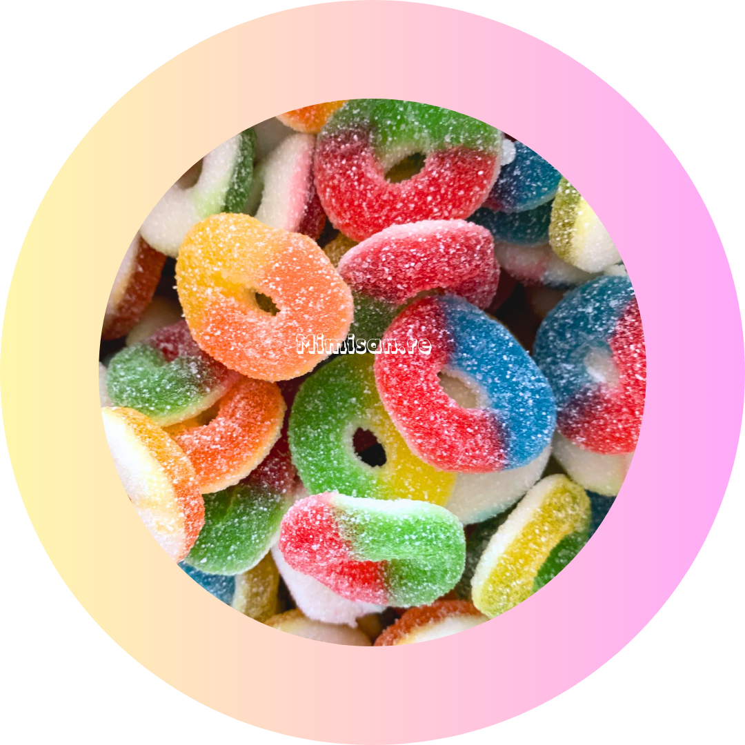 Anneaux multicolores - Fini 100g