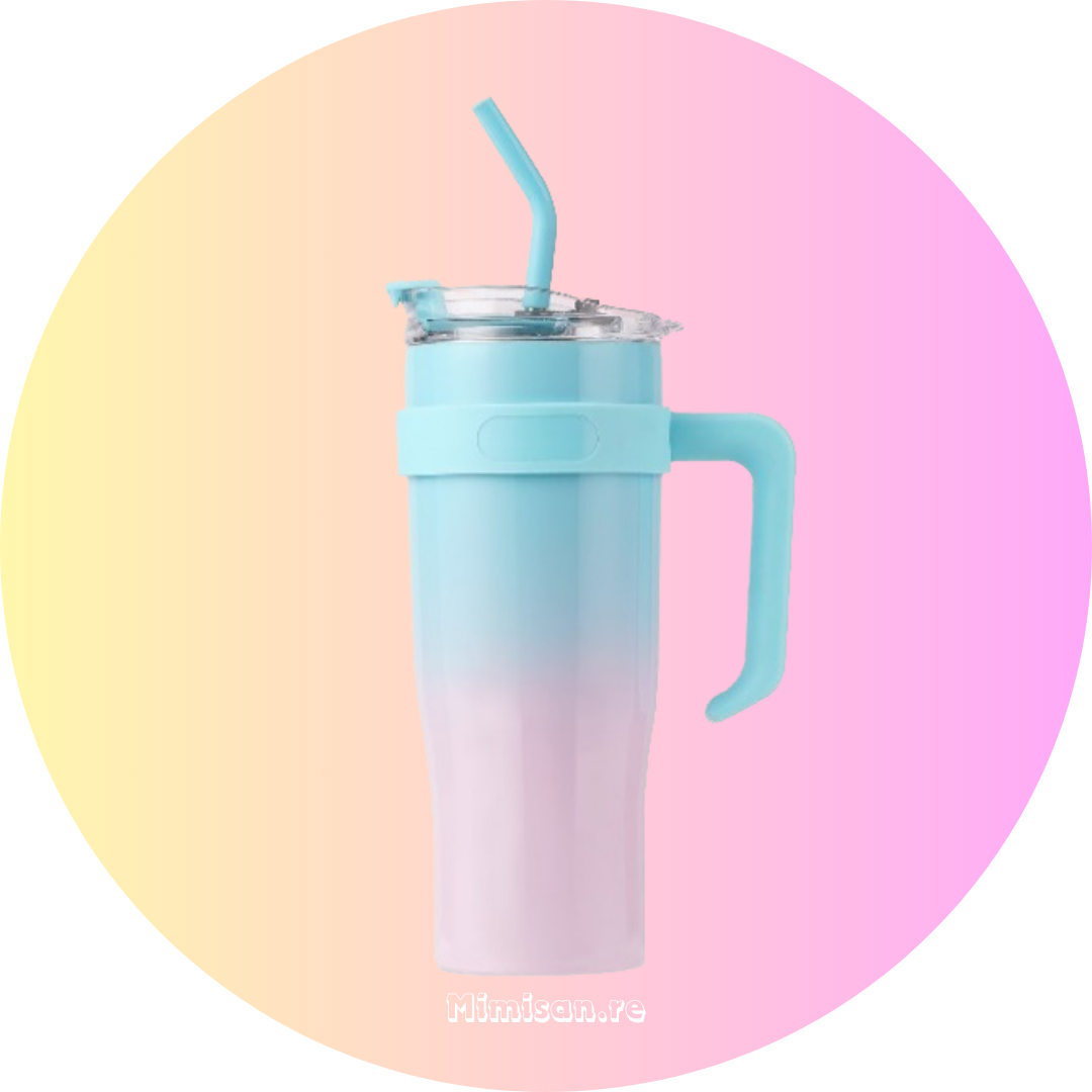 Mug Design Tie and Dye Bleu/Rose