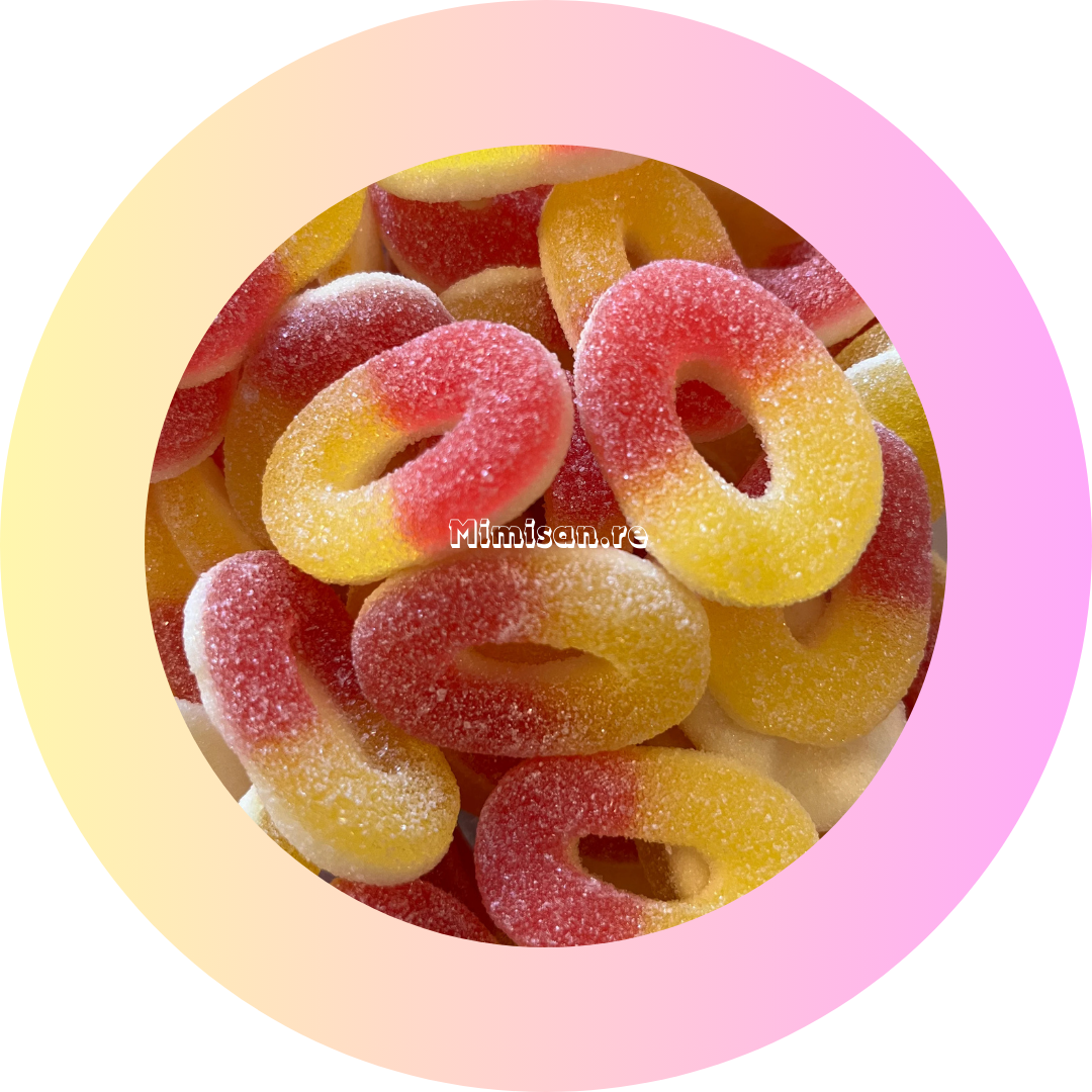 Anneaux Pêche - Trolli 100g