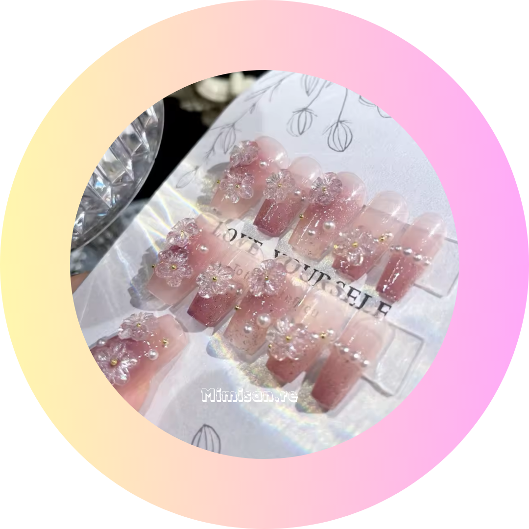 Press On Nails Fleurs