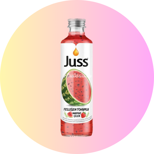 Juss Pastèque Fraise et Graines de Basilic