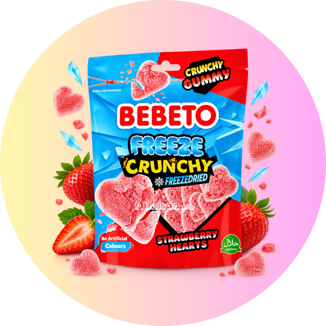 Bebeto Freeze Crunchy Cœur Fraise