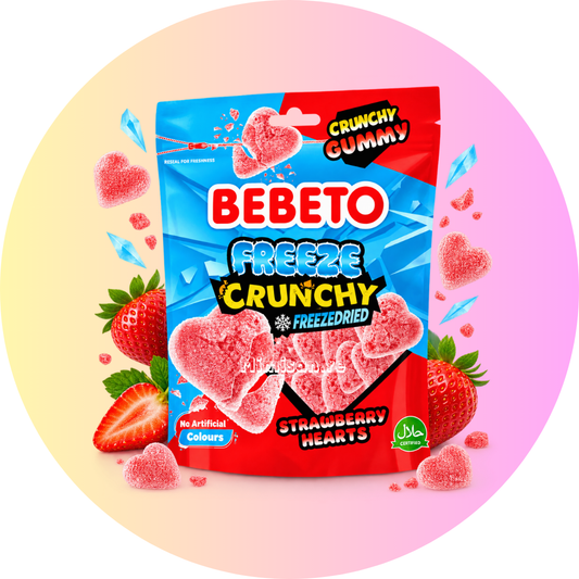 Bebeto Freeze Crunchy Cœur Fraise