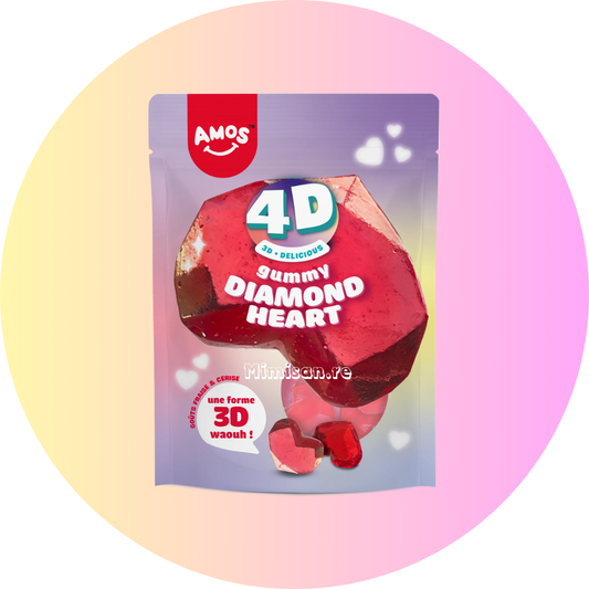 Amos 4D Gummy Diamond Heart
